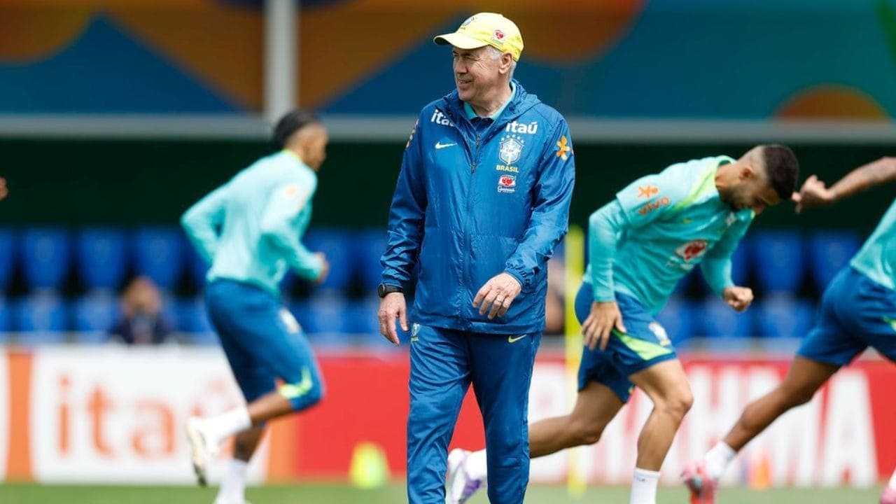 Ancelotti define time do Brasil contra a Coreia do Sul