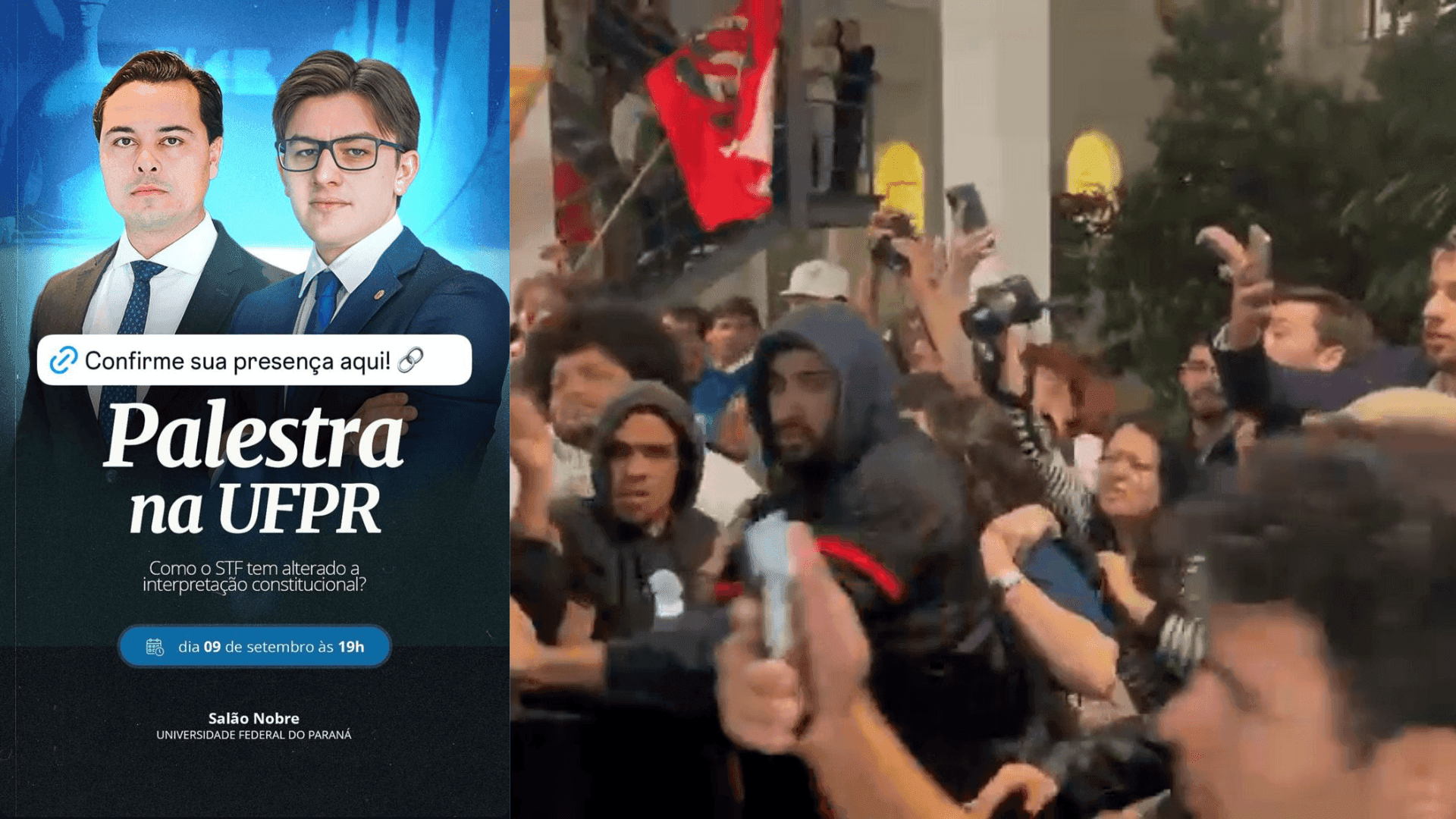 Confusão na UFPR cancela evento sobre STF e mobiliza PM e Guarda Municipal