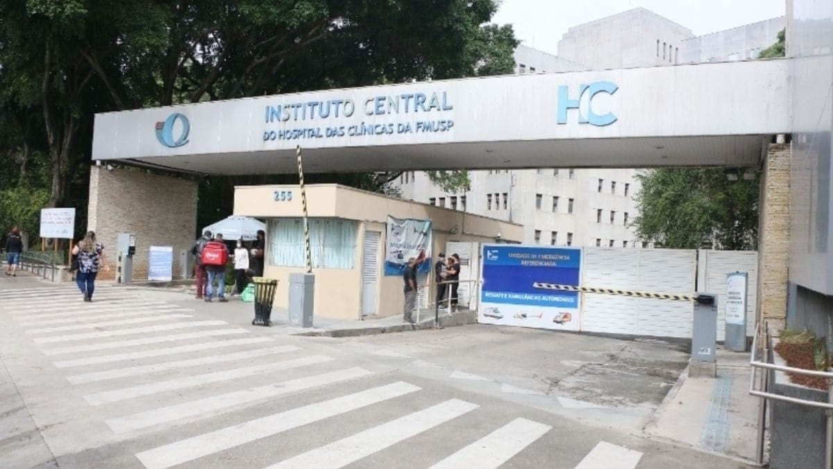 Entrada do Instituto Central do Hospital das Clínicas da FMUSP
