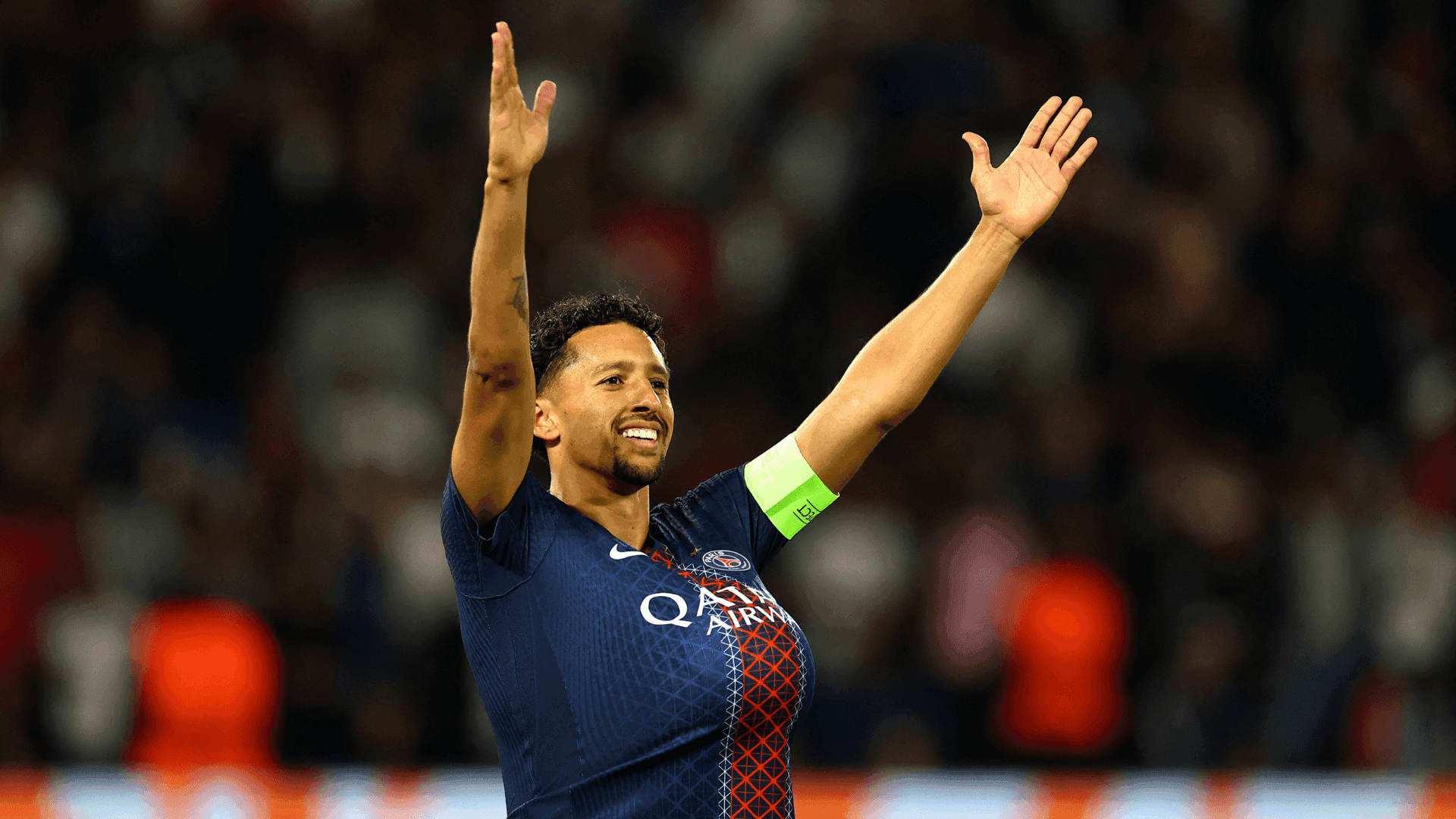 Marquinhos marcou o 20º gol pelo PSG no Parc des Princes e abriu caminho para a vitória sobre a Atalanta na Champions League