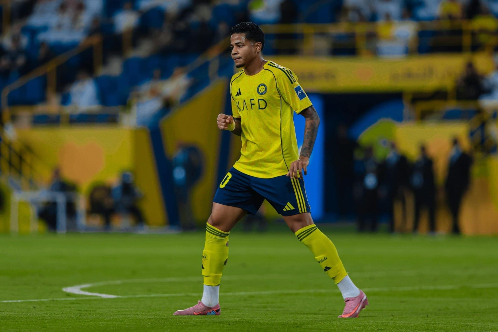 Wesley em campo pelo Al-Nassr