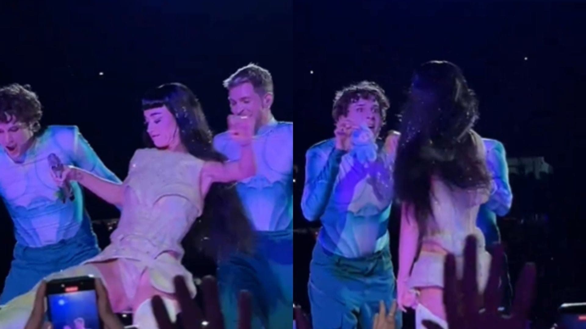Katy Perry chuta Labubu durante show