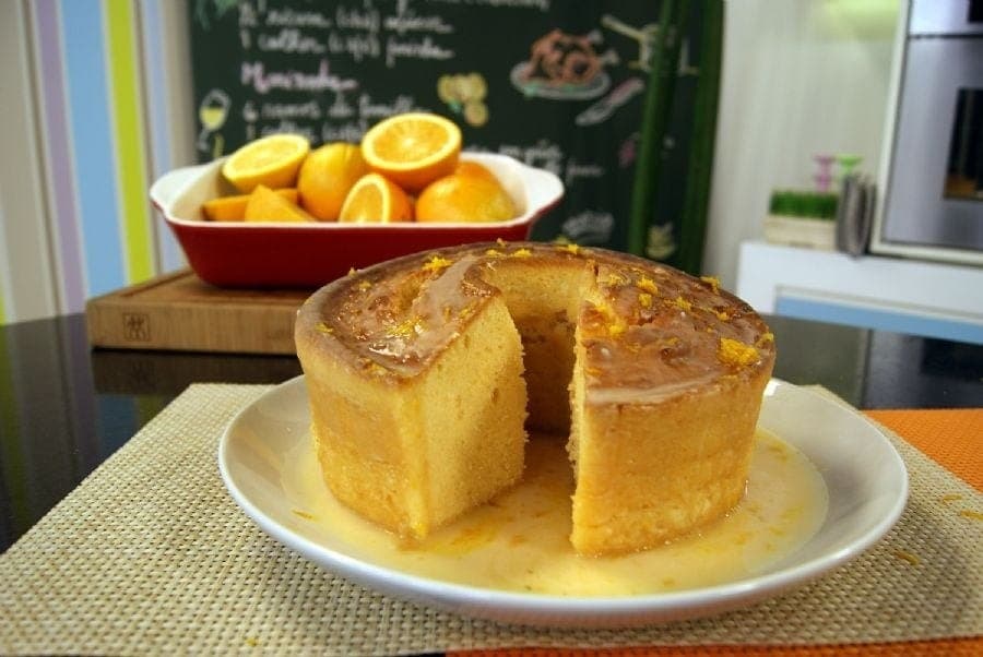 Bolo fanta de laranja o chef Daniel Bork
