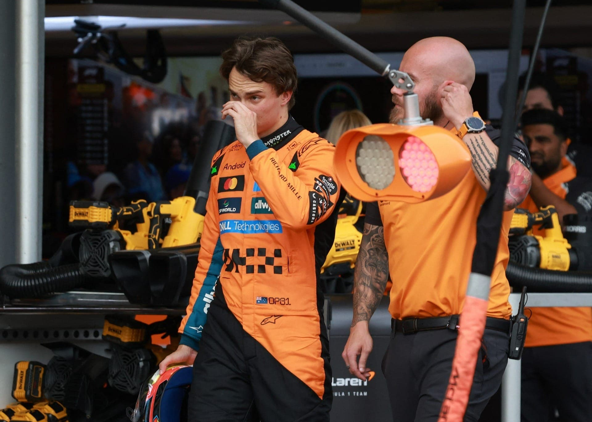 Oscar Piastri bateu e largará da nona posição no GP do Azerbaijão