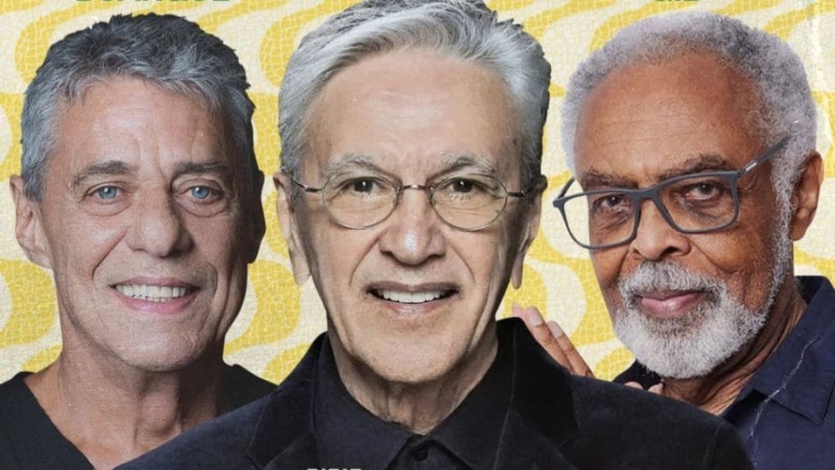 Caetano Veloso, Gilberto Gil e Chico Buarque participam de ato contra PEC da Blindagem