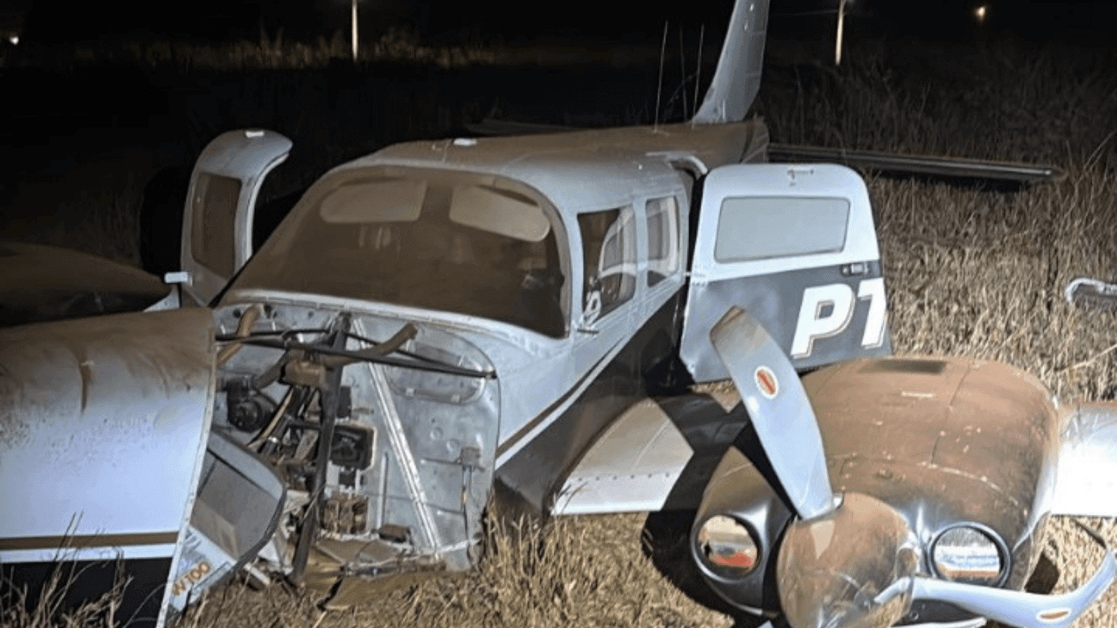 O piloto da aeronave teve apenas ferimentos leves
