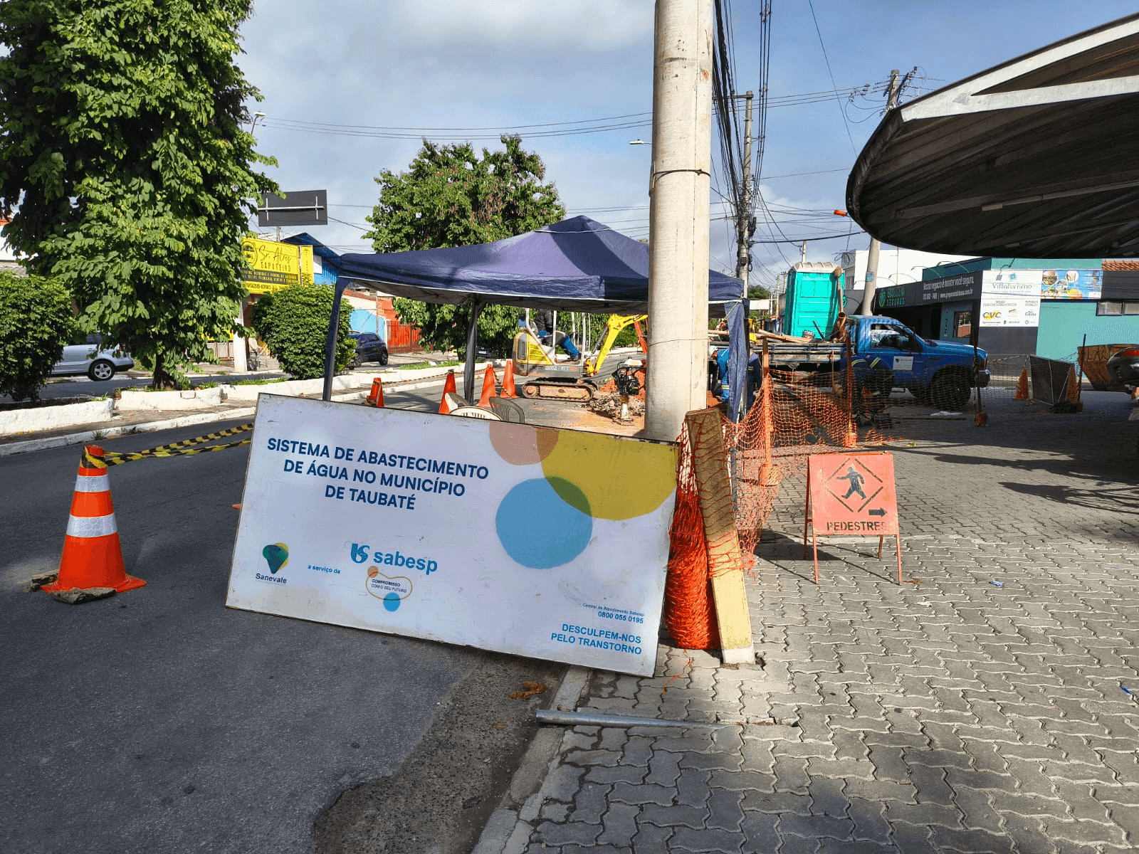 Obras acontecem em vários pontos da cidade de Taubaté