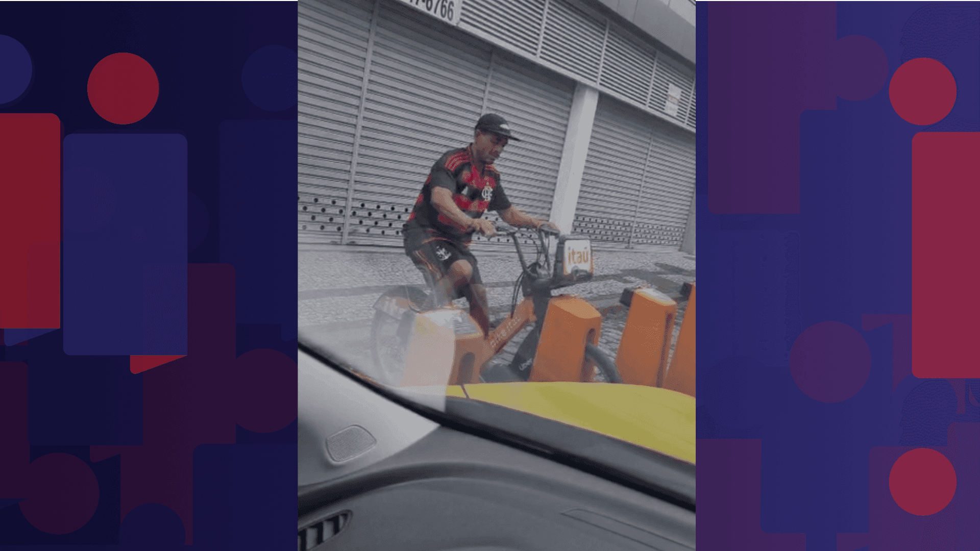 A bicicleta faz parte de um sistema de compartilhamento através de pagamento