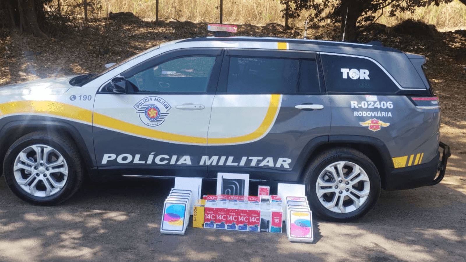 Os aparelhos apreendidos foram trazidos do Paraguai