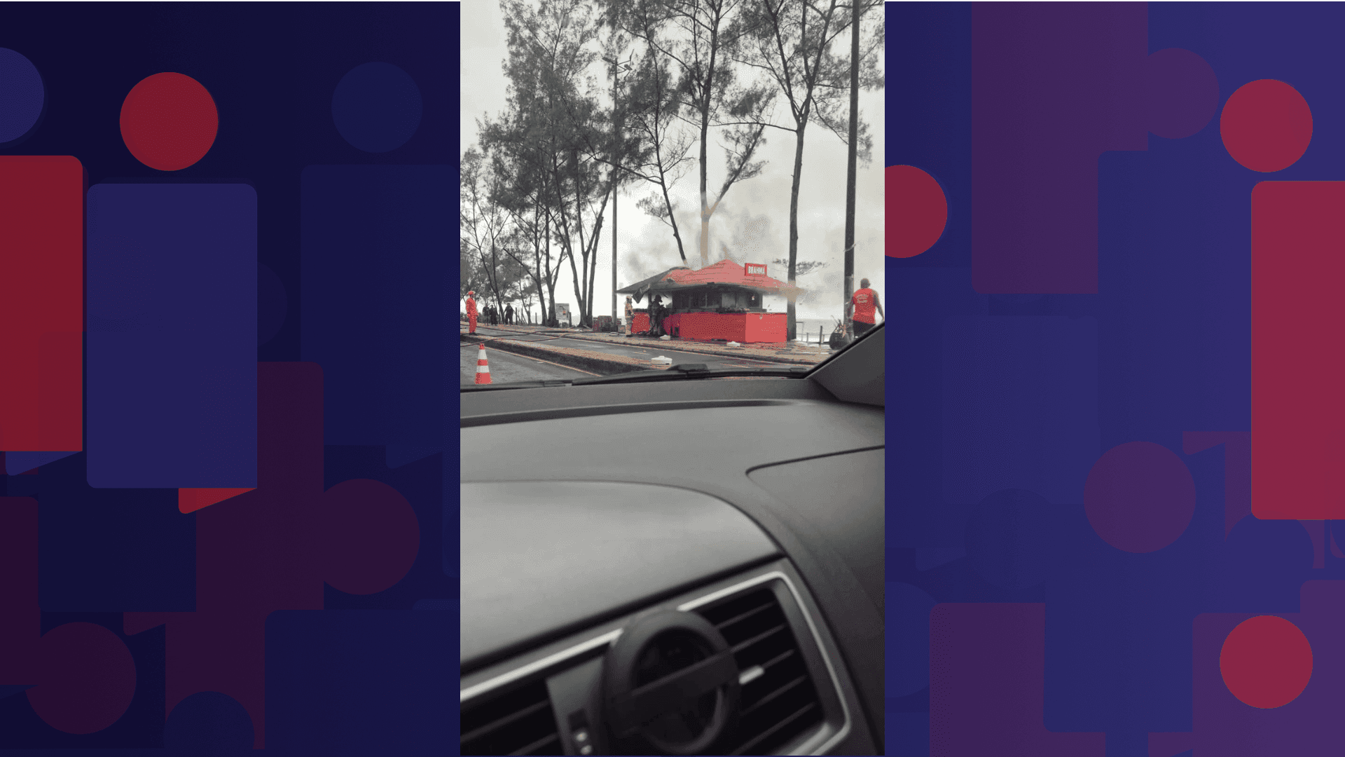 Os bombeiros do quartel da Barra da Tijuca foram acionados às 7h25 e o incêndio foi controlado por volta das 8h30.