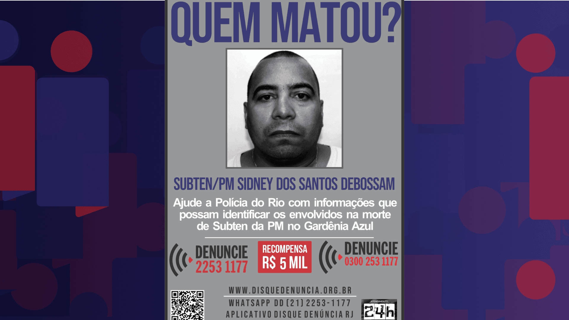 O agente era lotado no Batalhão do Recreio dos Bandeirantes