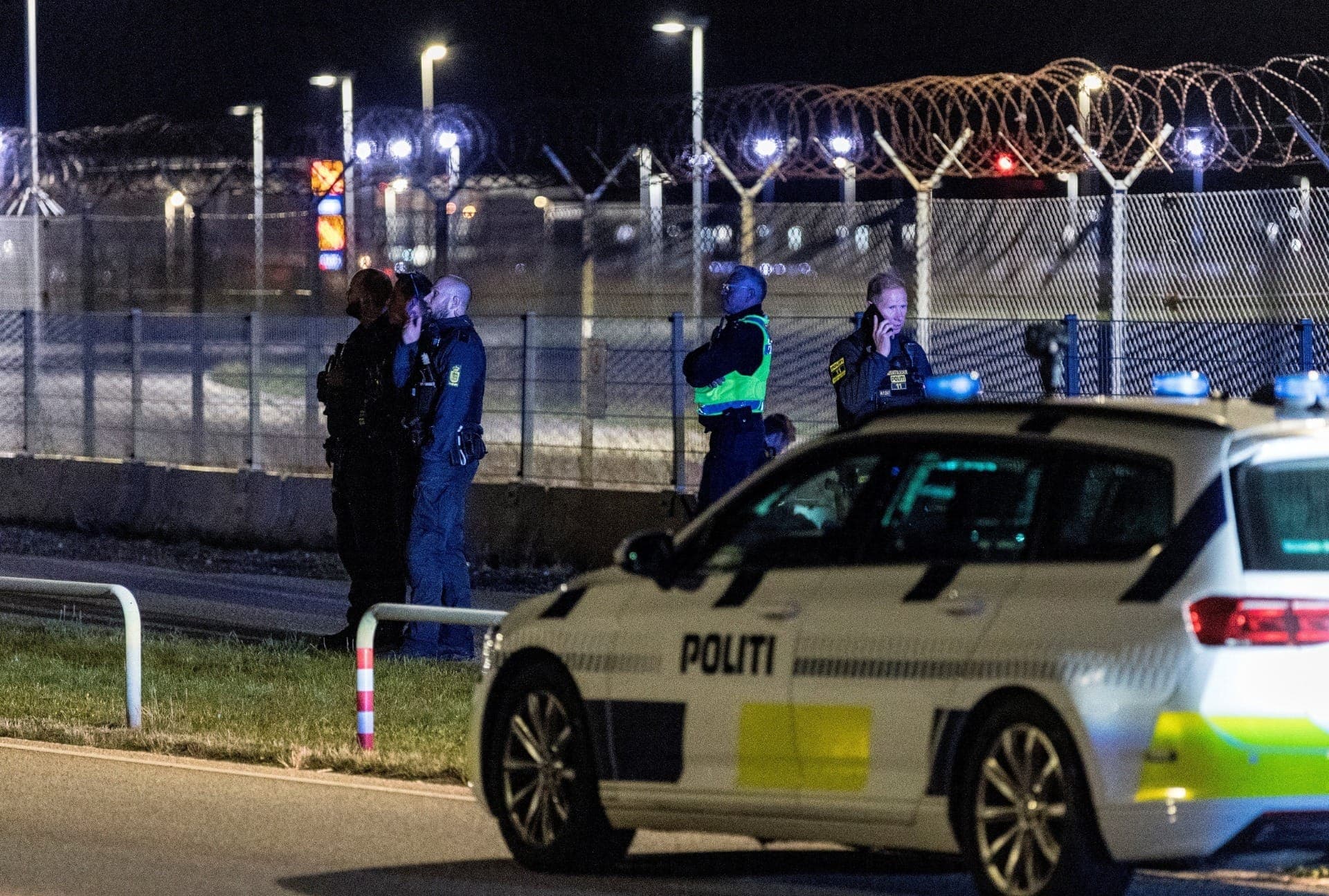 Drones no Aeroporto de Copenhague, na Dinamarca, em 22 de setembro