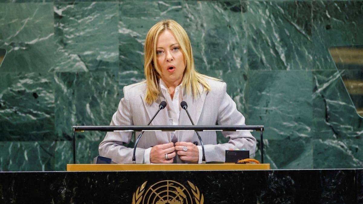 Giorgia Meloni primeira-ministra da Itália, na ONU