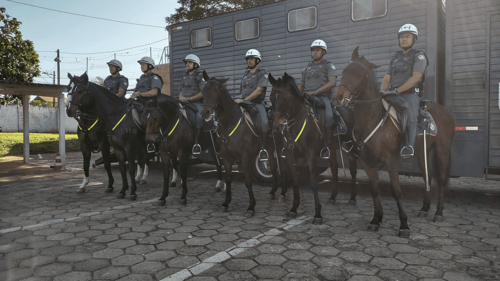 O Grupamento Montado foi integrado ao 8º Batalhão