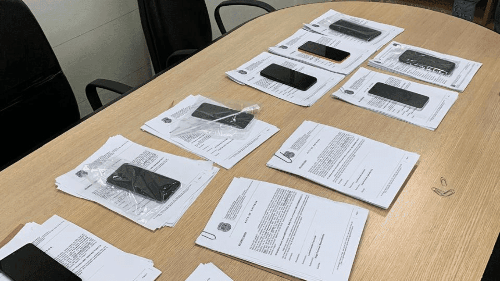 Os aparelhos foram apreendidos durante a Operação SP Mobile