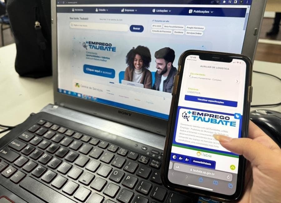 Portal +Emprego Taubaté tem 15 empresas e mais de 500 currículos cadastrados em uma semana