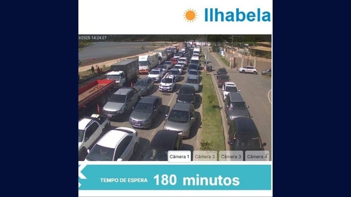 Demora na travessia ocorre de Ilhabela para São Sebastião