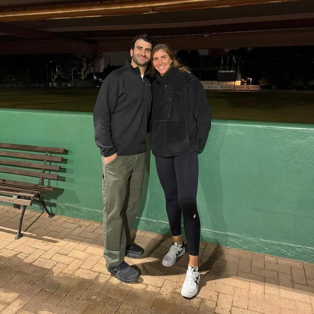 Bia Haddad e Alex Daoud