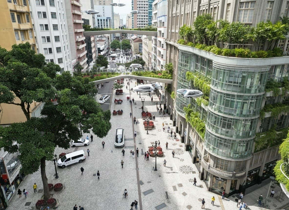 Seminário Curitiba do Amanhã discute clima, envelhecimento, inteligência artificial e tendências globais no planejamento da cidade.