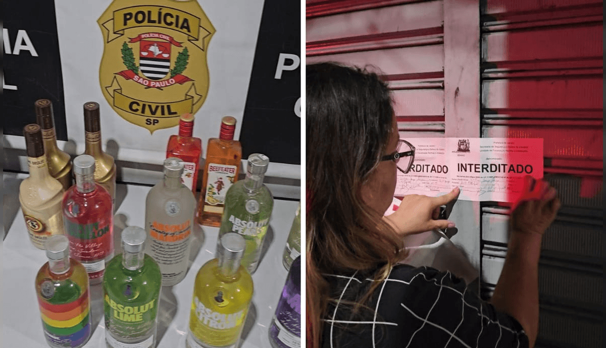 Operação em Jacareí prende dois homens e interdita adegas por venda de bebidas irregulares