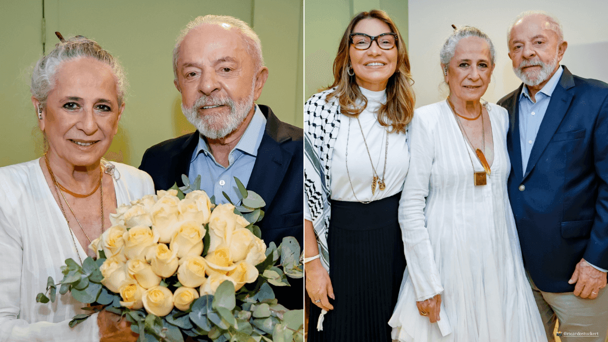 Lula e Janja vão a show de Maria Bethânia em São Paulo