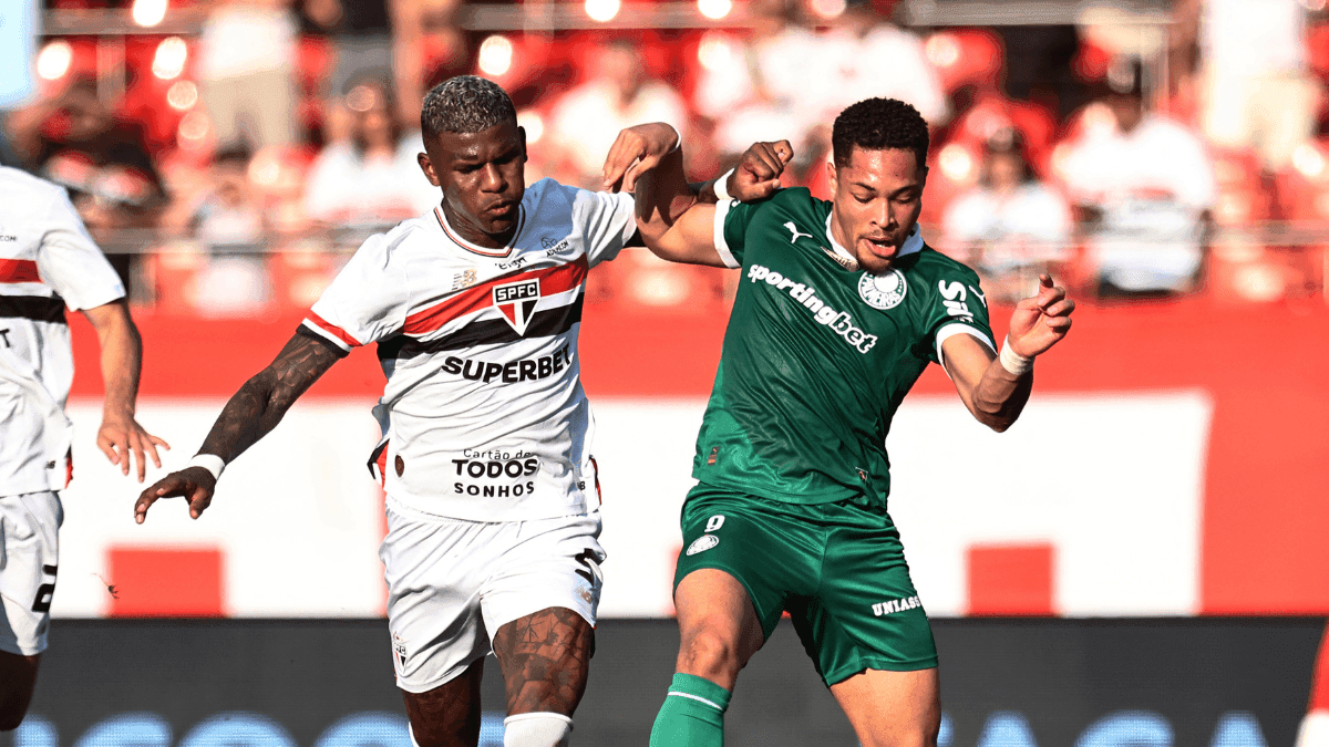 São Paulo e Palmeiras em clássico pelo Brasileirão