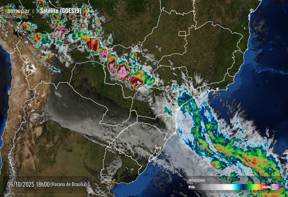 Frente fria muda o tempo no Paraná após recorde de calor