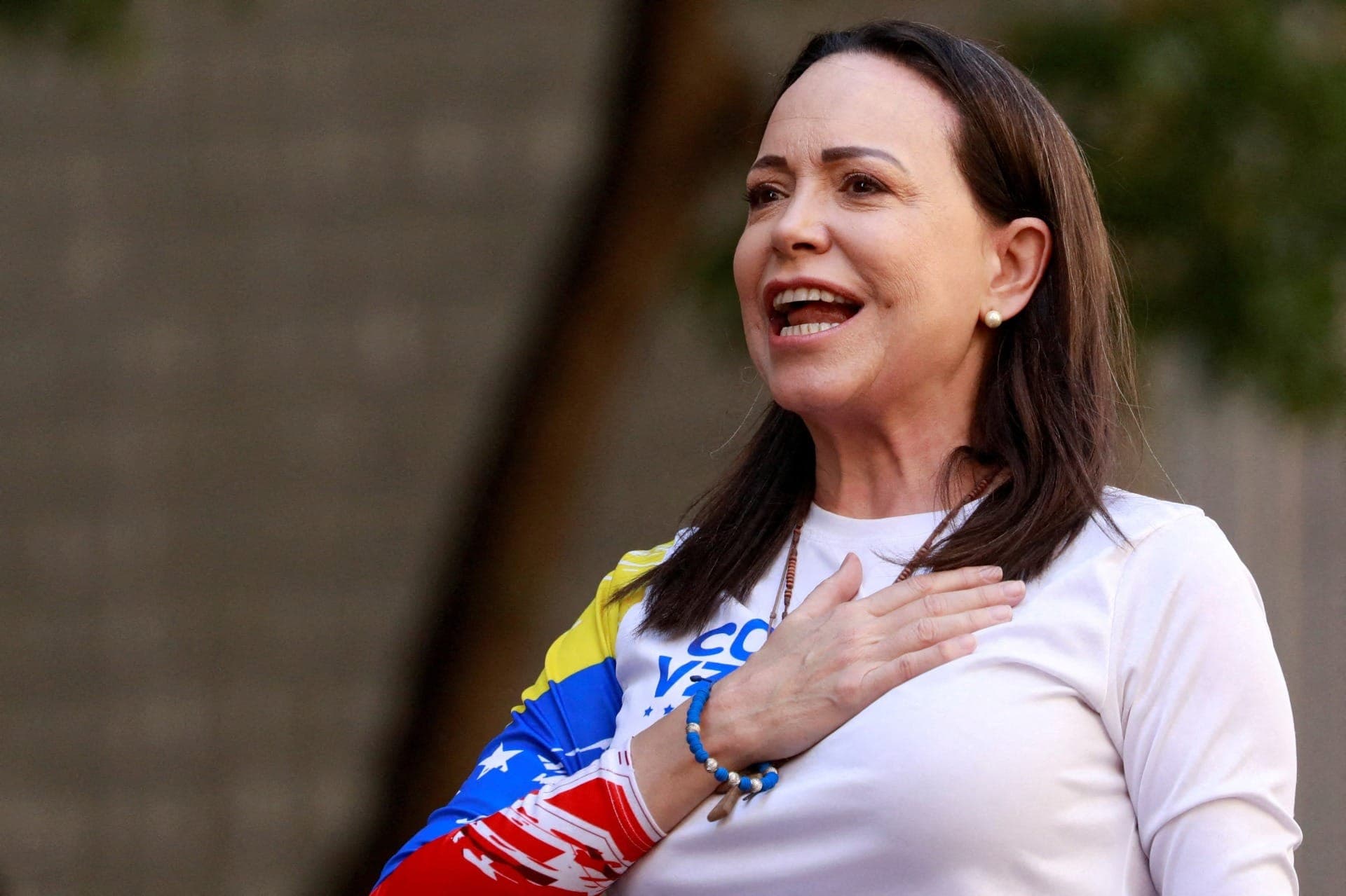 A líder da oposição da Venezuela, Maria Corina Machado