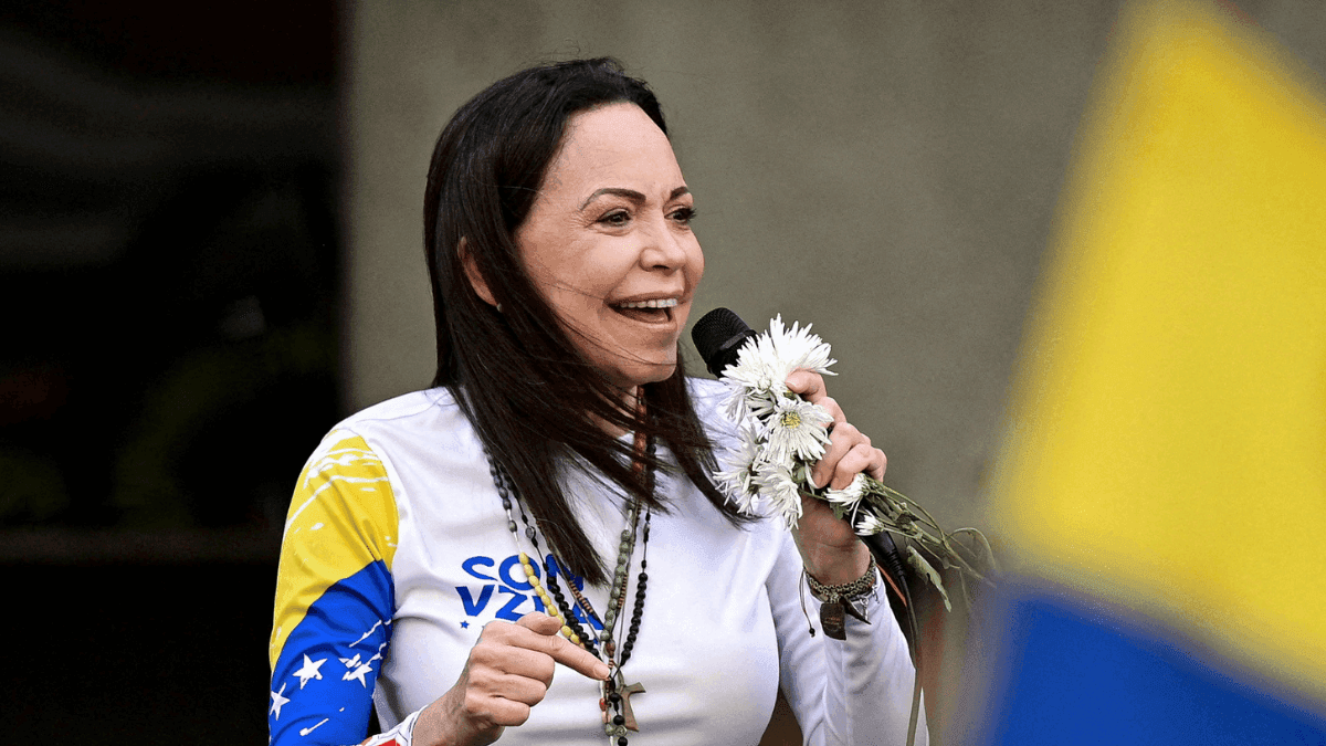 María Corina Machado, líder da oposição na Venezuela