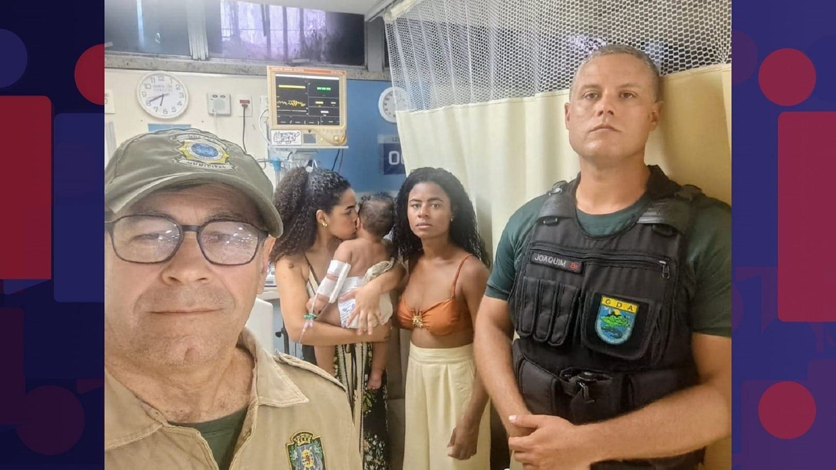 Agentes da Guarda Municipal que estavam no local prestaram os primeiros socorros
