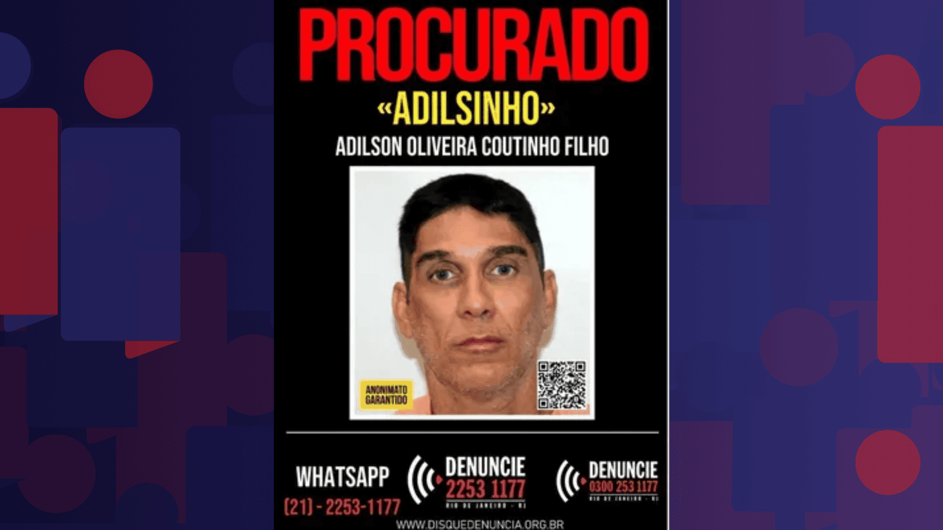 Bicheiro Adilson Oliveira Coutinho Filho, conhecido como Adilsinho