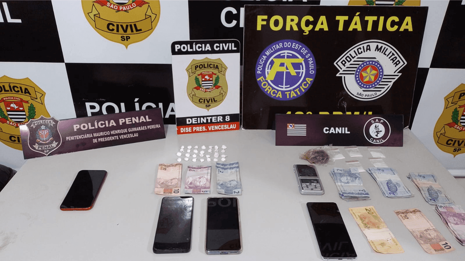 A ação foi realizada pelos policiais de Presidente Venceslau