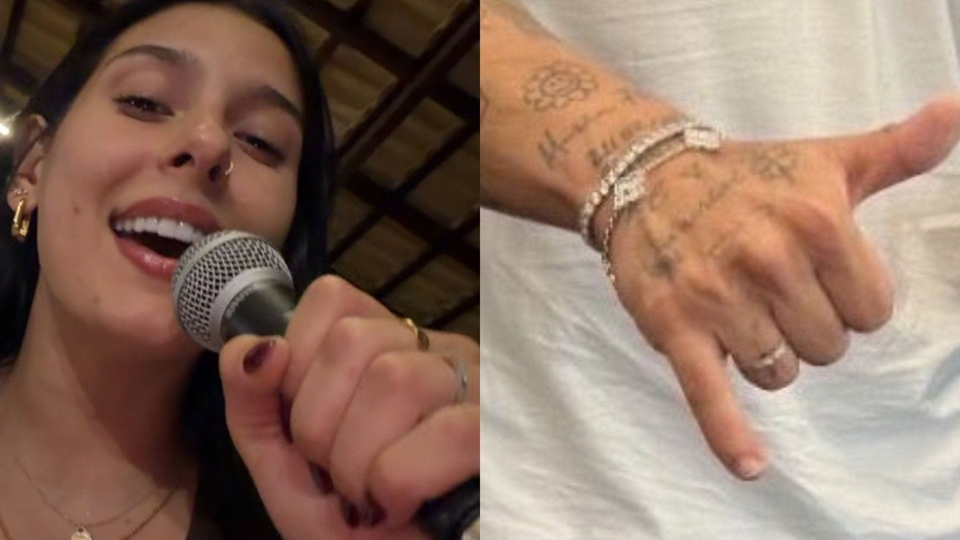 Ana Castela e Zé Felipe apareceram com anel misterioso