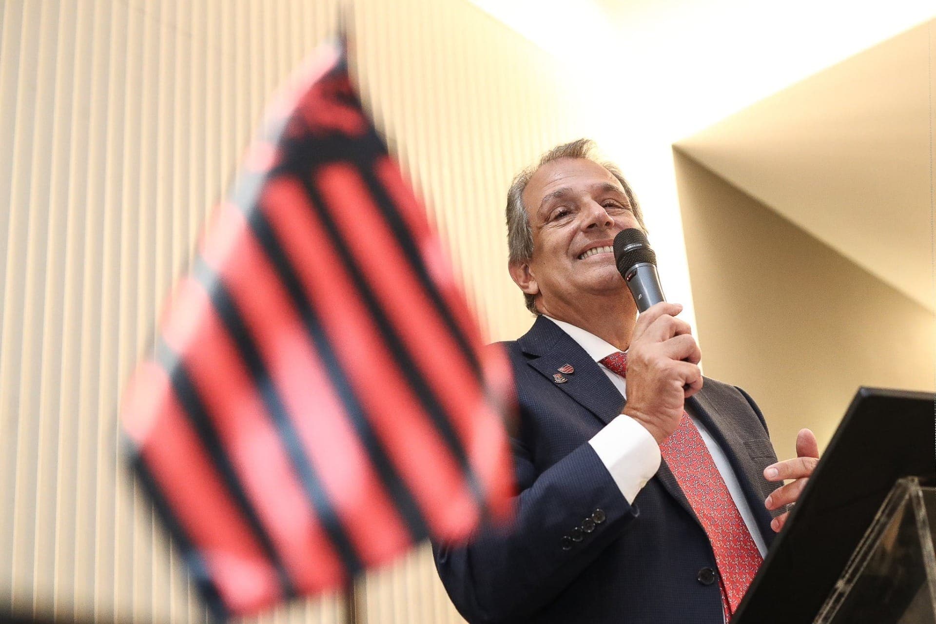 Luiz Eduardo Baptista, o Bap, presidente do Flamengo