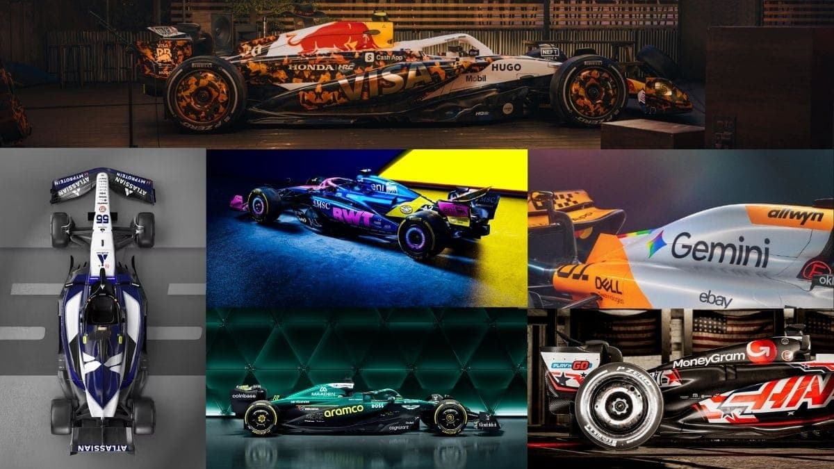 Festival de arte na Fórmula 1? Veja todas as pinturas especiais para o GP dos Estados Unidos