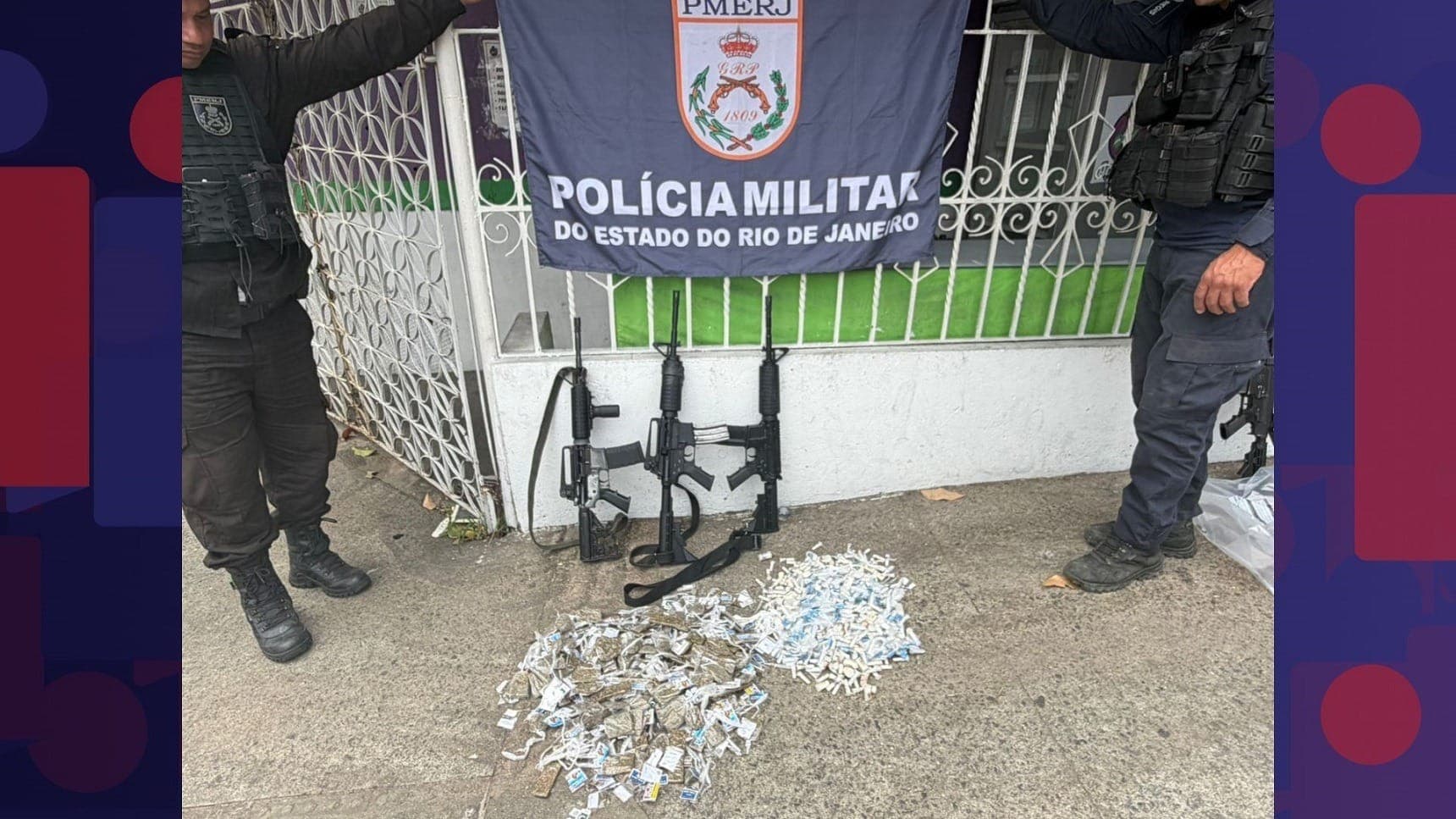Segundo a Polícia Militar, desde janeiro, 561 fuzis foram apreendidos este ano.