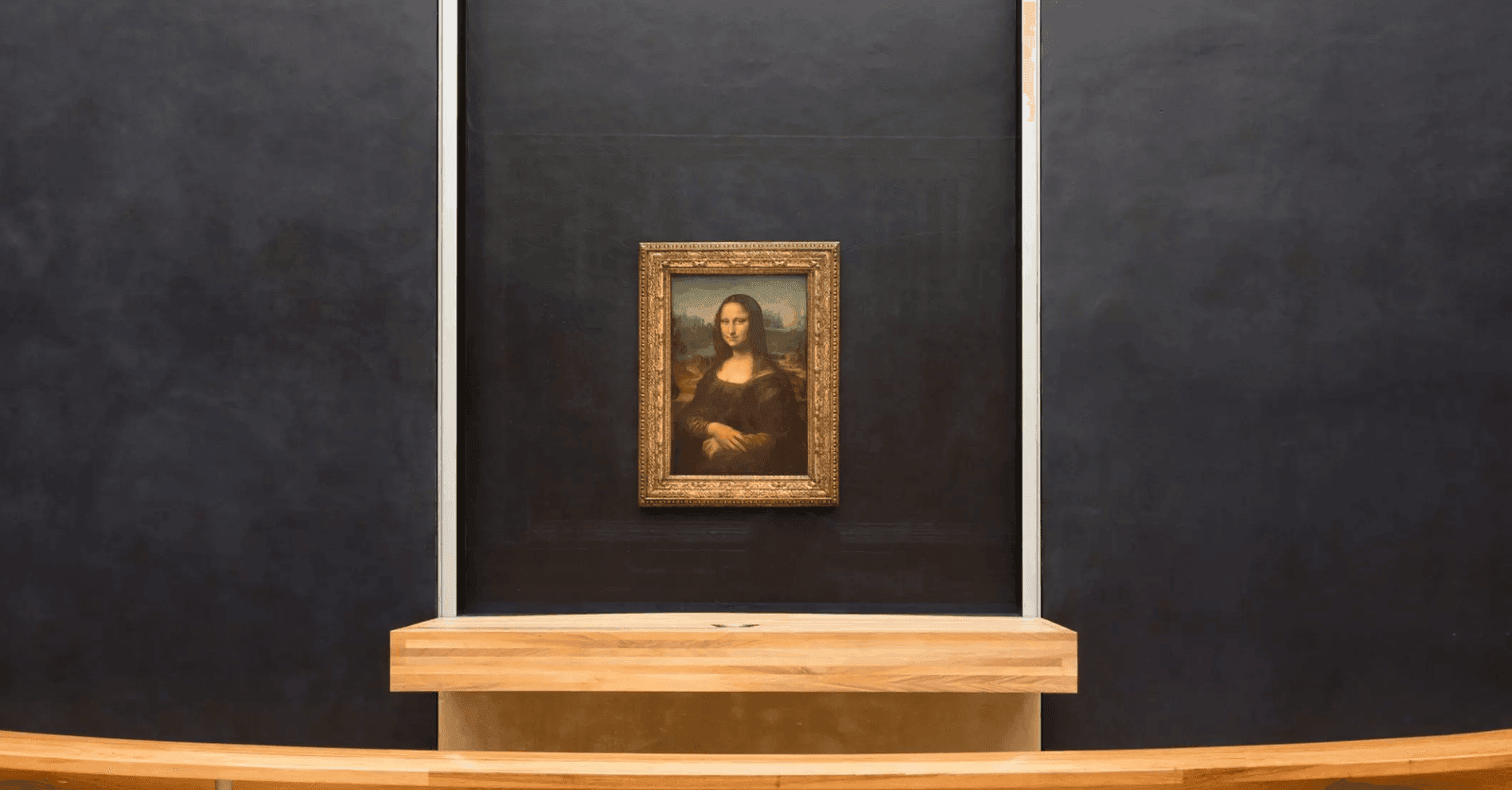 Obra Mona Lisa, no Museu do Louvre