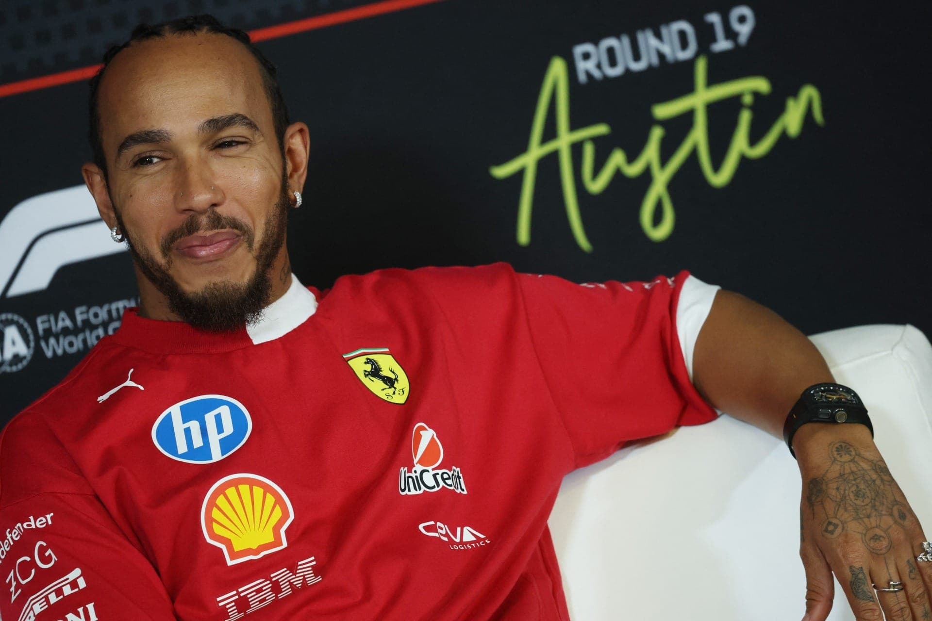 Hamilton vê fim da fase difícil com a Ferrari após GP dos Estados Unidos