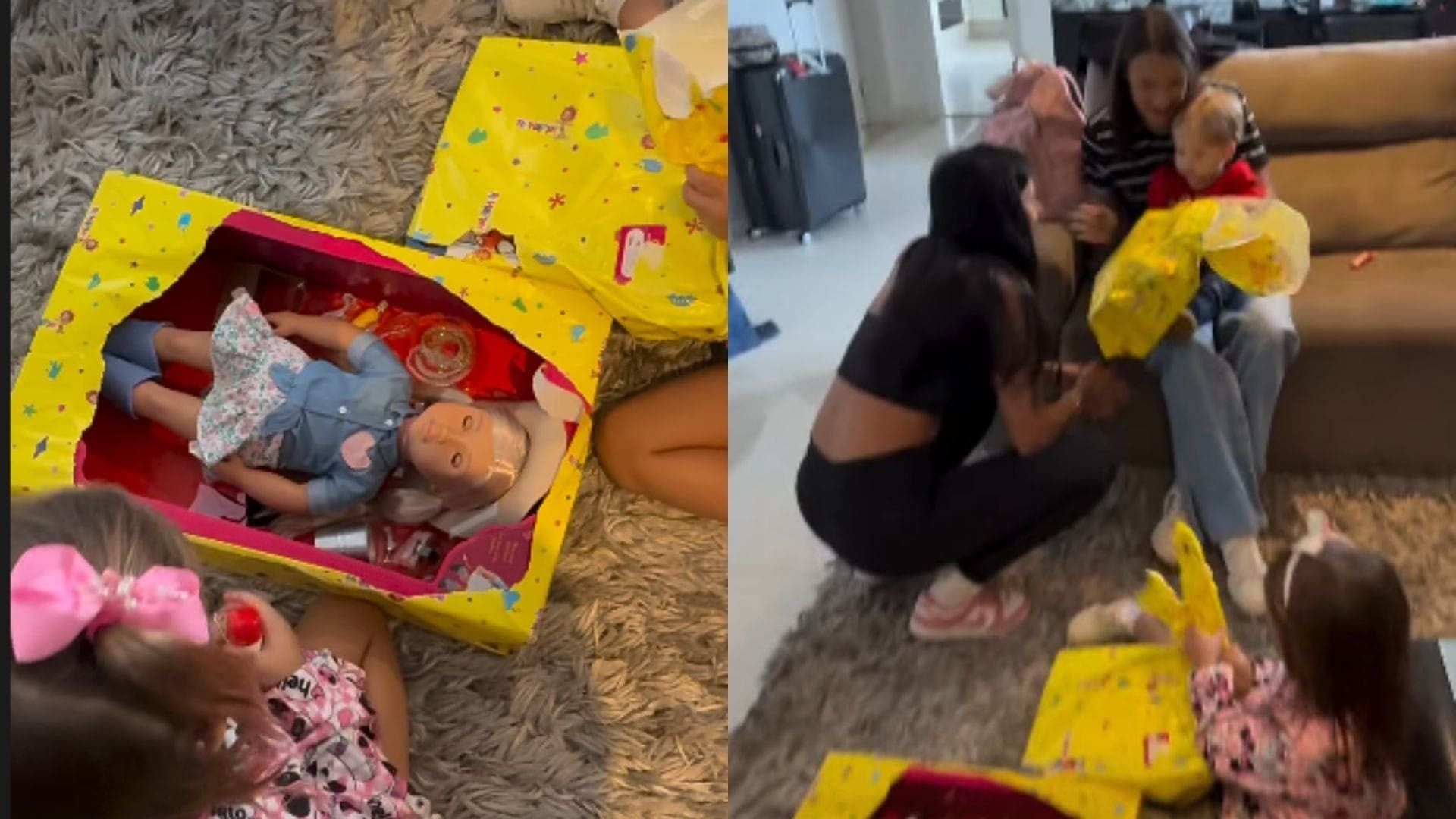 Ana Castela presenteou os filhos de Zé Felipe e Virgínia