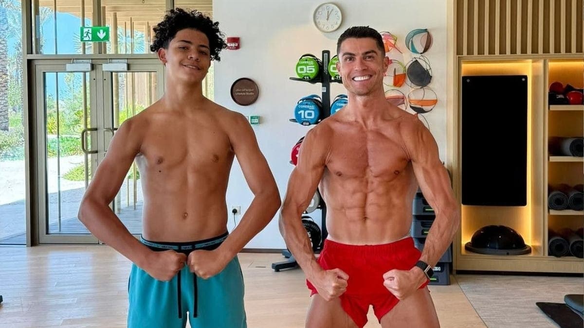 Filho segue os mesmos passos de Cristiano Ronaldo