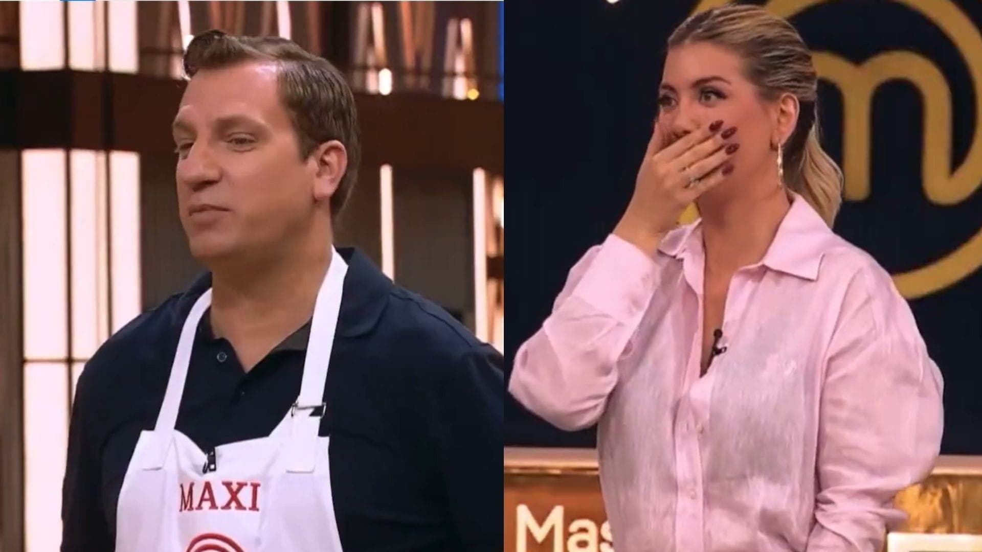 Maxi López e Wanda Nara no MasterChef Celebridades Argentina
