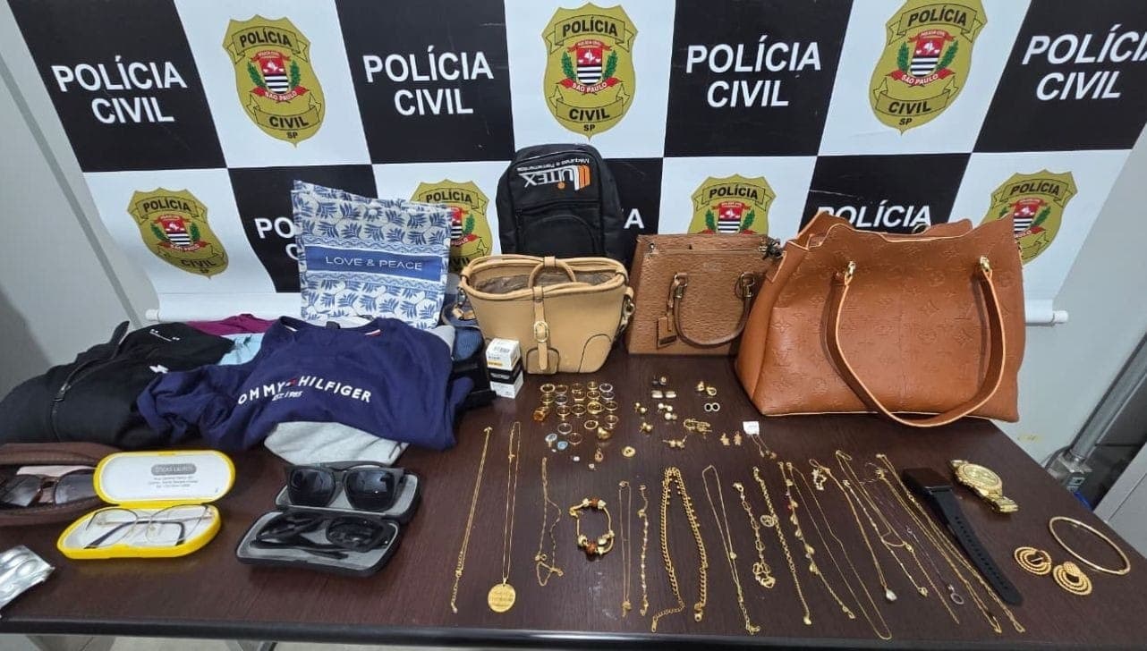 Pertences furtados foram recuperados e devolvidos às vítimas