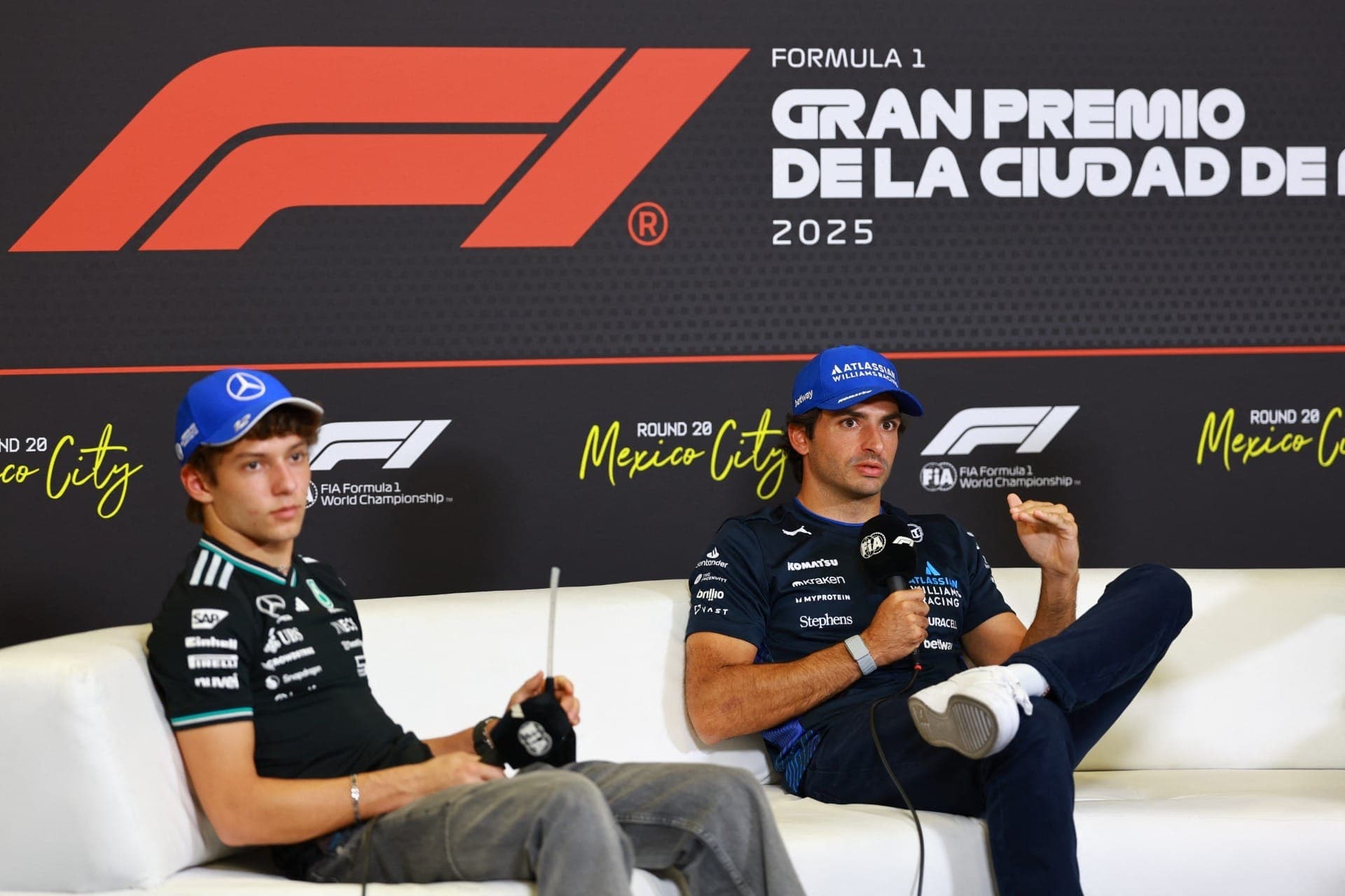 Espanhol da Williams perderá cinco posições no grid do GP do México por batida com Andrea Kimi Antonelli