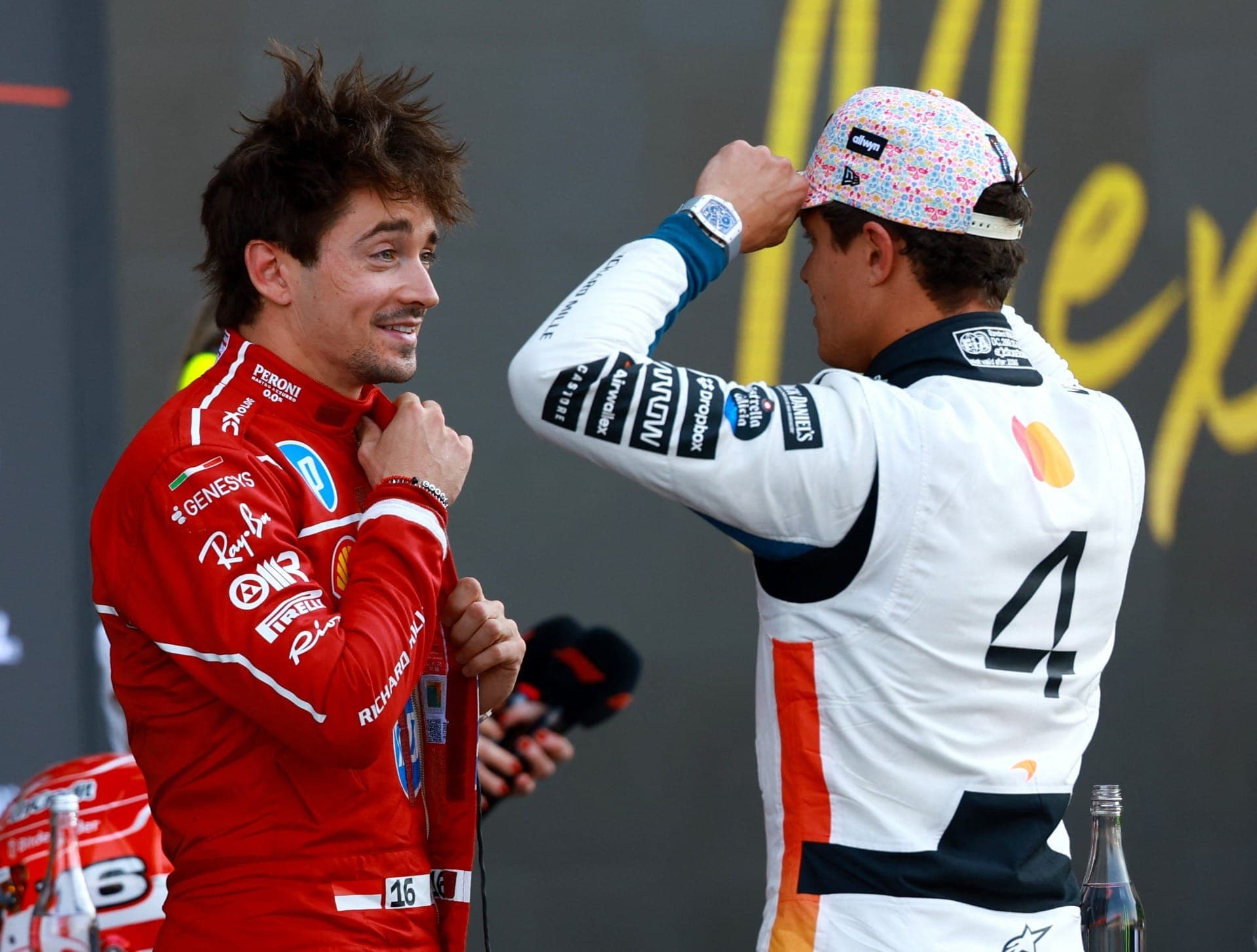 Norris revela "preocupação" com volta de Leclerc antes da pole para GP do México