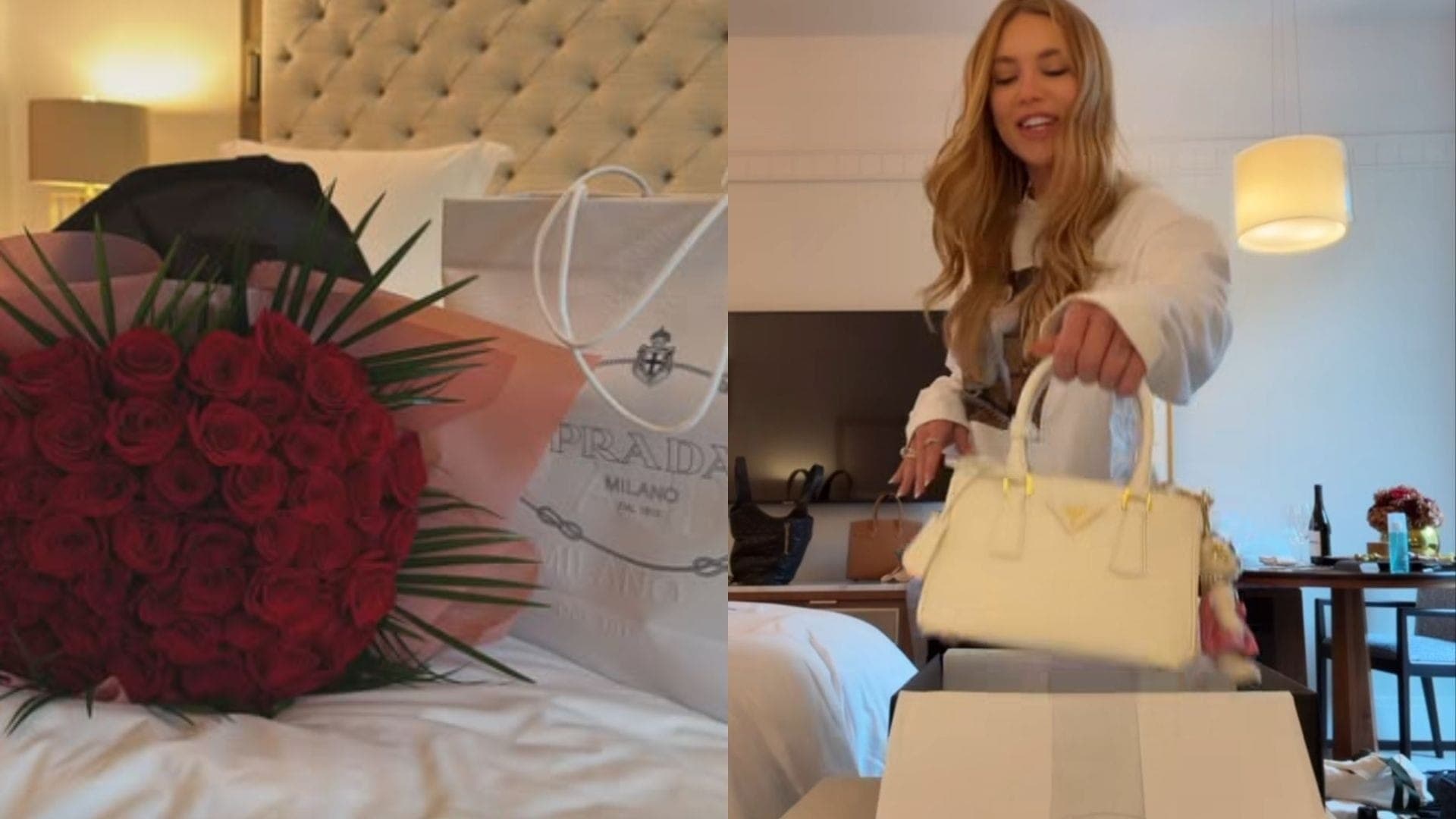 Virginia ganhou bolsa da Prada de presente em Madri