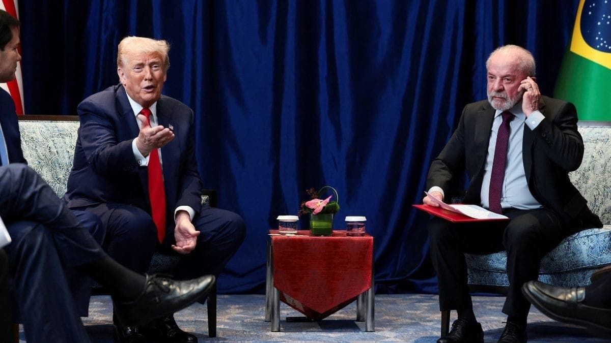 Lula e Trump em encontro na Malásia