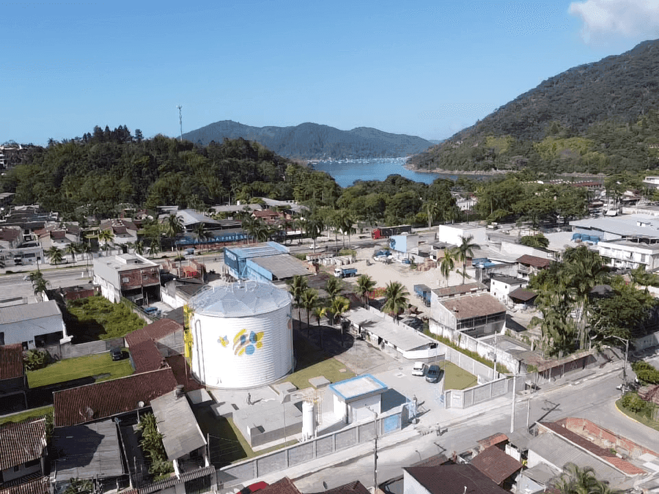 Novo reservatório fica localizado no bairro Perequê-Mirim em Ubatuba