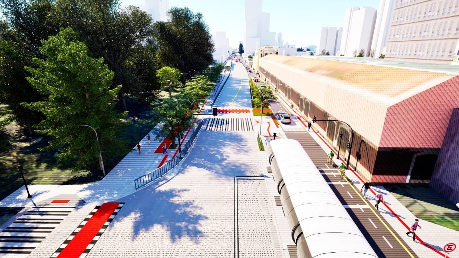 Vídeo 3D mostra como ficarão Sete de Setembro e Affonso Camargo após obras do BRT Leste/Oeste