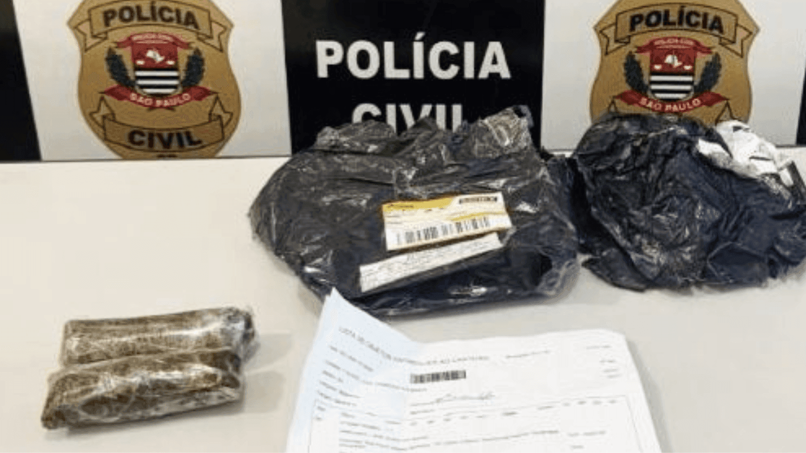 Os policiais civis localizaram porções da chamada DRY