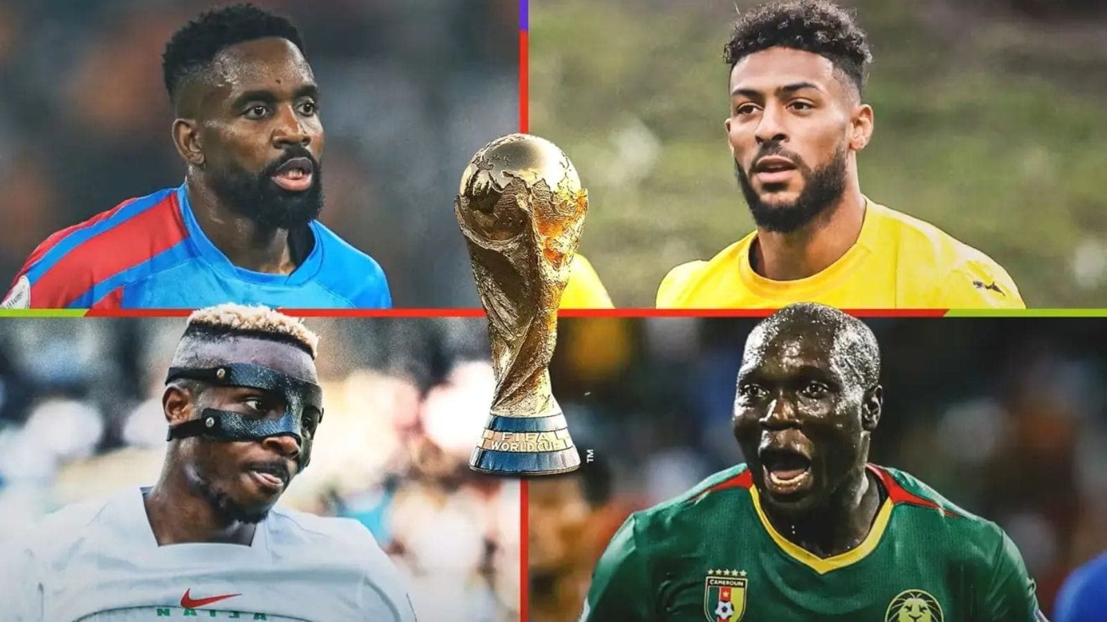 RD Congo, Gabão, Nigéria e Camarões disputam a repescagem africana